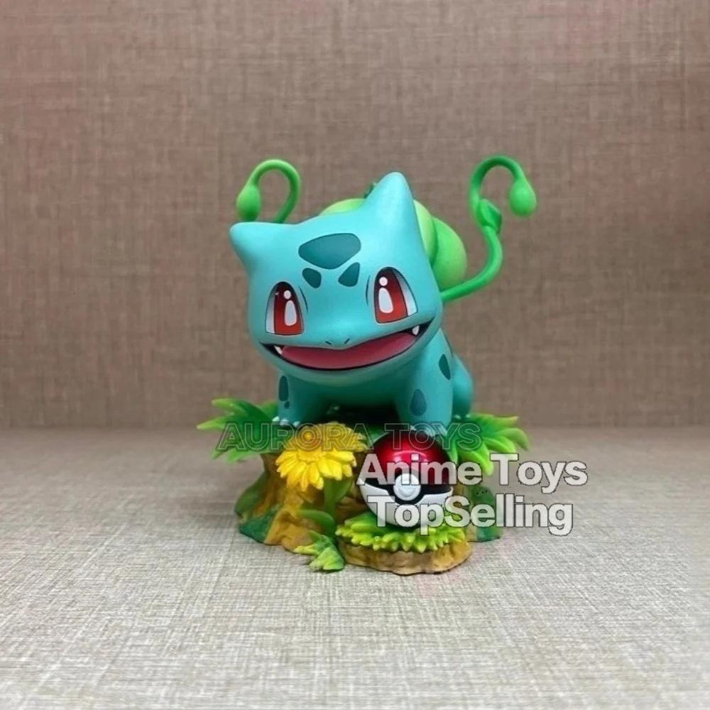 10cm/3.94in Anime Pokemon Figure Bulbasaur Action Figures Pvc Collection Model Toys Children Gifts for Articulated Poseable Collectible Detailed