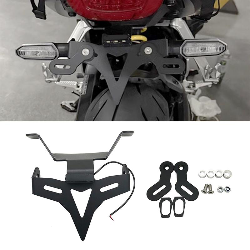 Motorcycle License Plate Holder Tail Light Bracket Tidy Fender Eliminator For Honda CB650R CBR650R CB CBR 650R 2019 2020