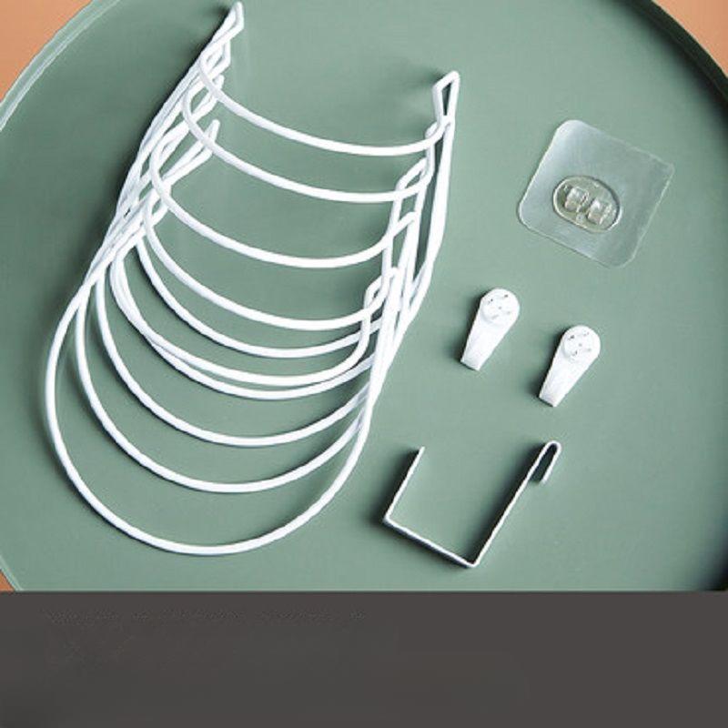 5Pcs Hat Hanging Storage Rack Hanging Rack Hook Behind The Storage Door Home Wall Hanging Rack Hat Rack Door Back Bracket