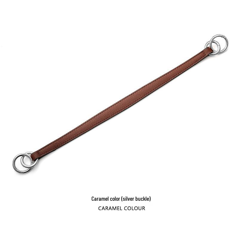 Litschi-Narben-Handtaschenriemen: Einzelschulter & Doppelring-Hardware