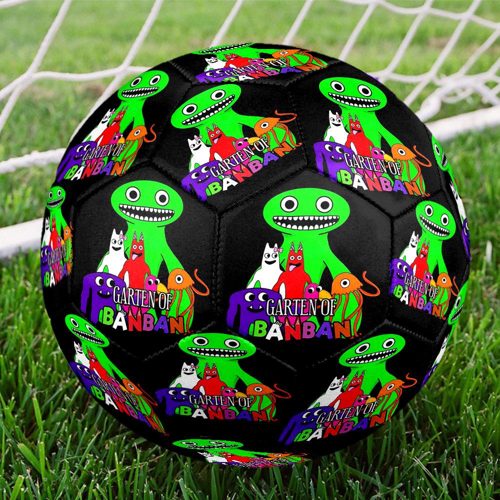 Game Rainbow Friends Print Size 5 Soccer Ball, Standard Match Football for Sports Game and Team Practice, Ideal Gift for Soccer Fans