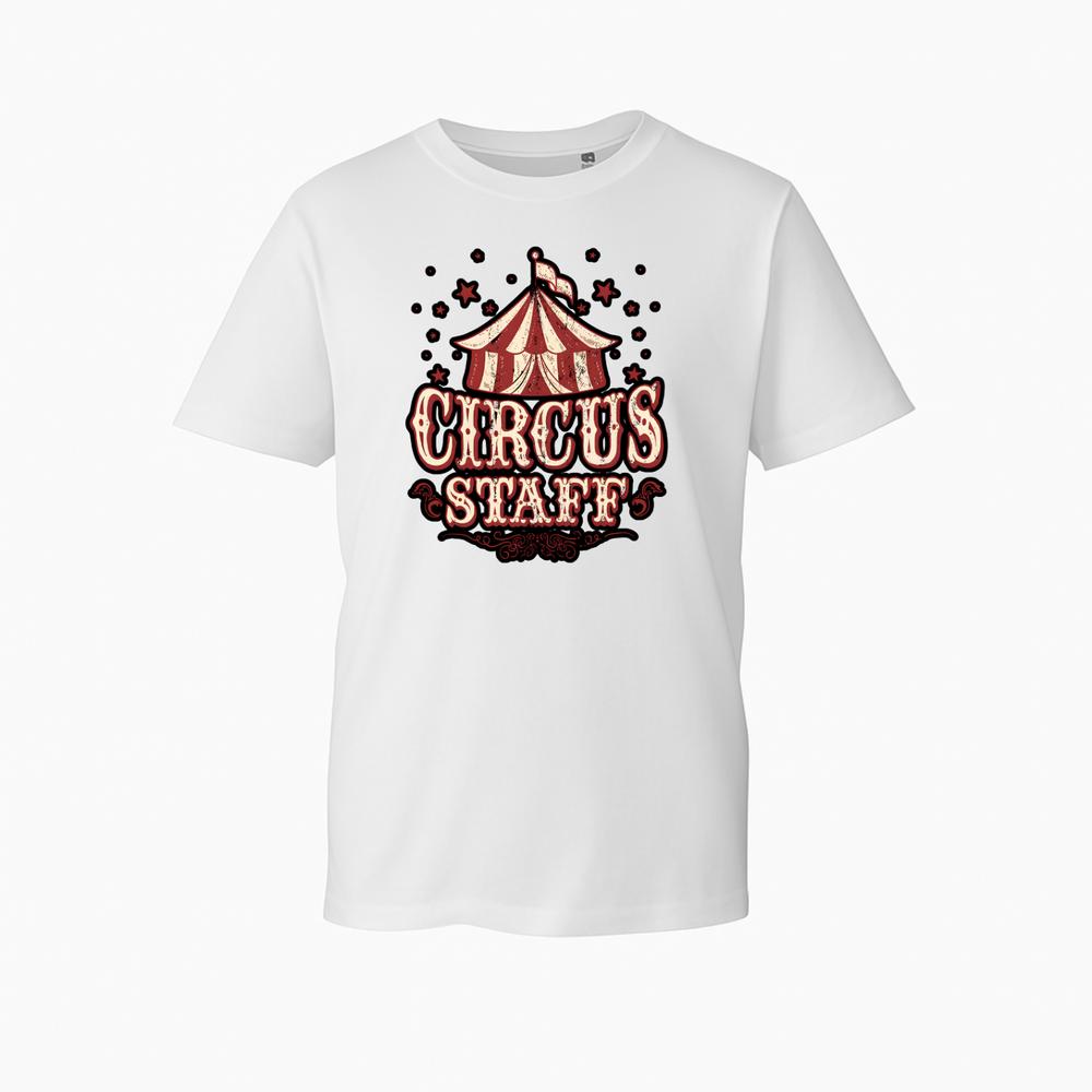 Retro Graphic TShirt Vintage Style Circus Staff Carnival Event Novelty Gift Tee