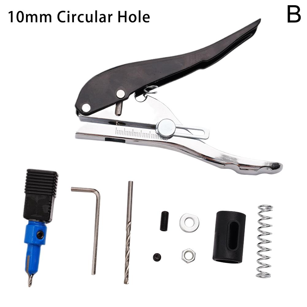 Paper Puncher Screw Covers Hole Punch Aperture Round Punch Pliers Credit Photo Paper Card Corner Round Puncher Plier Tool 8/10MM