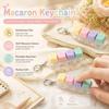 1Pcs Macaron Keycap Keychain Clicker Fidget Toy No Light Stress Relief Portable Desk Accessory For Kids Adults Party Gifts