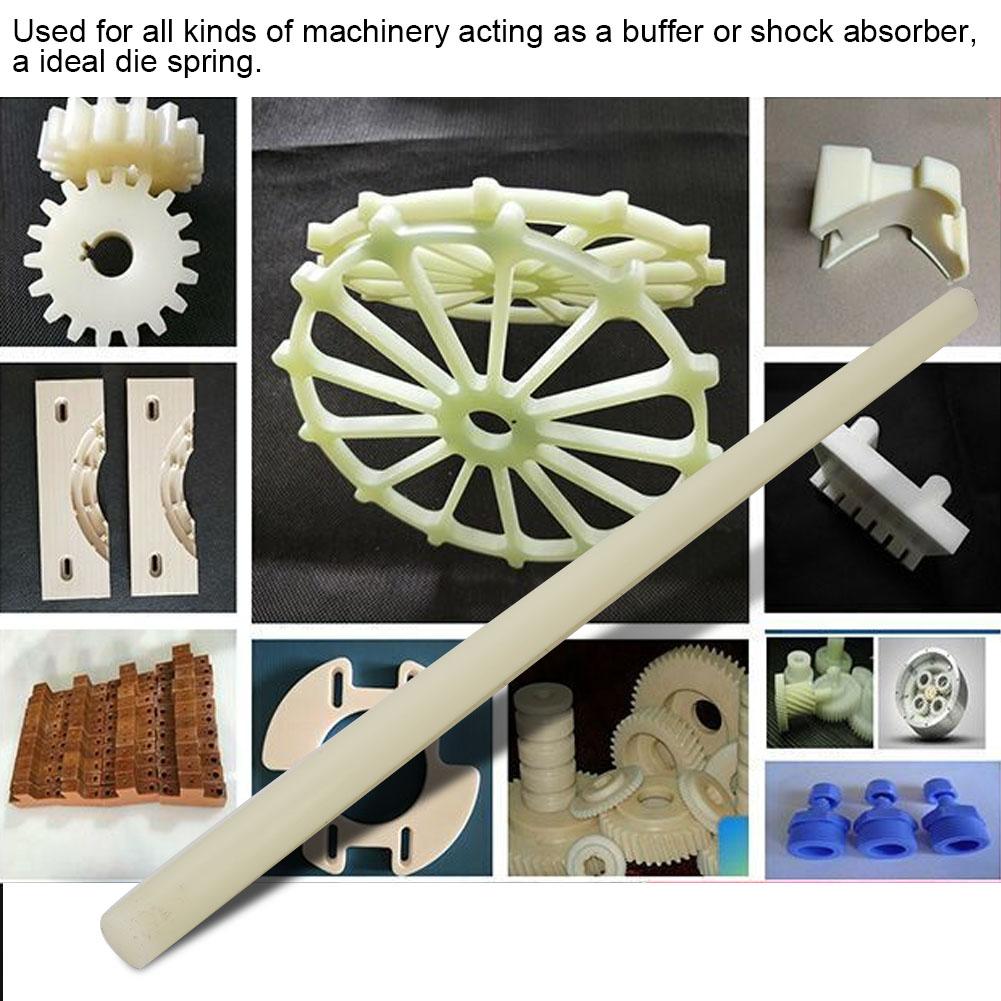 High Quality Plastic Round Nylon Rod White Bar 20Celsius35mm Diameter 500mm Length (20*500mm)