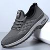 Men's shoes new fly-woven shoes middle-aged and elderly simple casual shoes soft sole non-slip one-pedal versatile lazy shoes