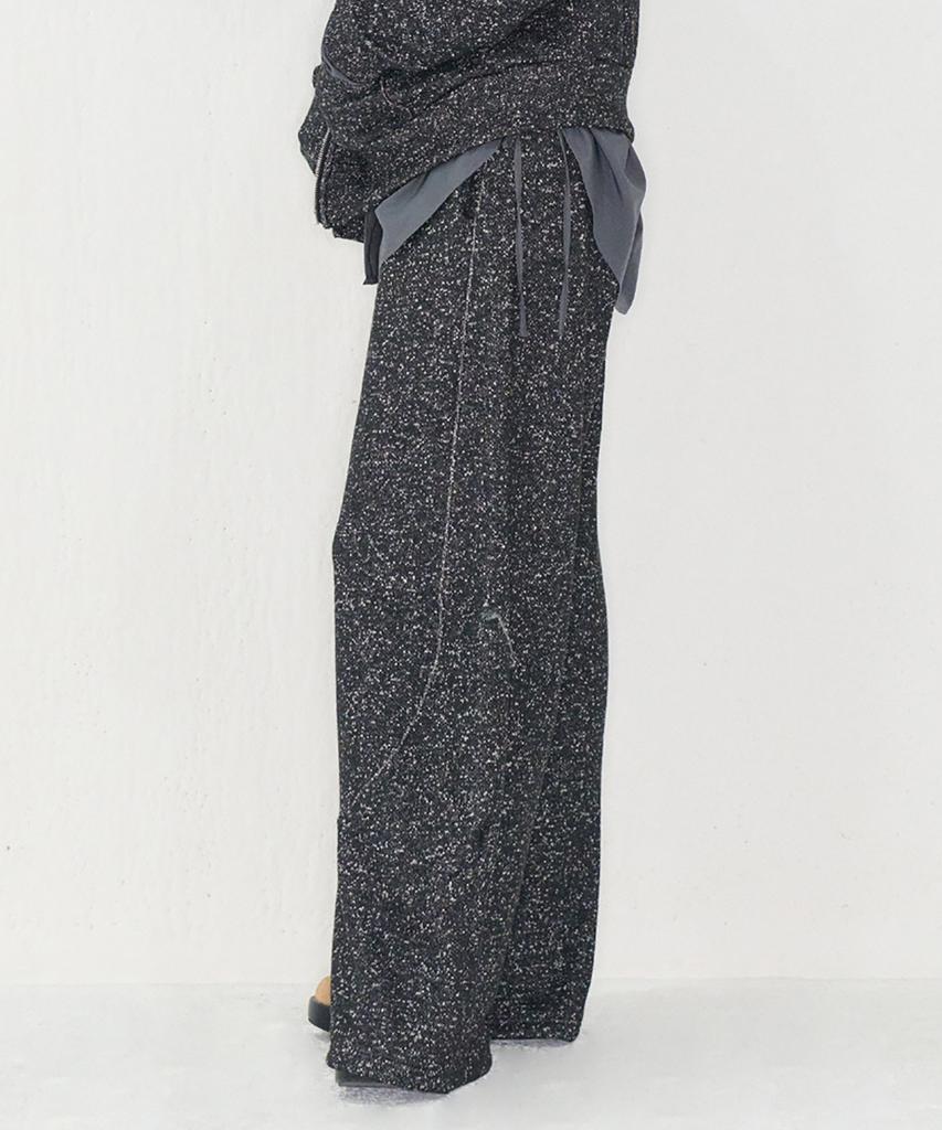 Kamino Heathered Wide Pants Black