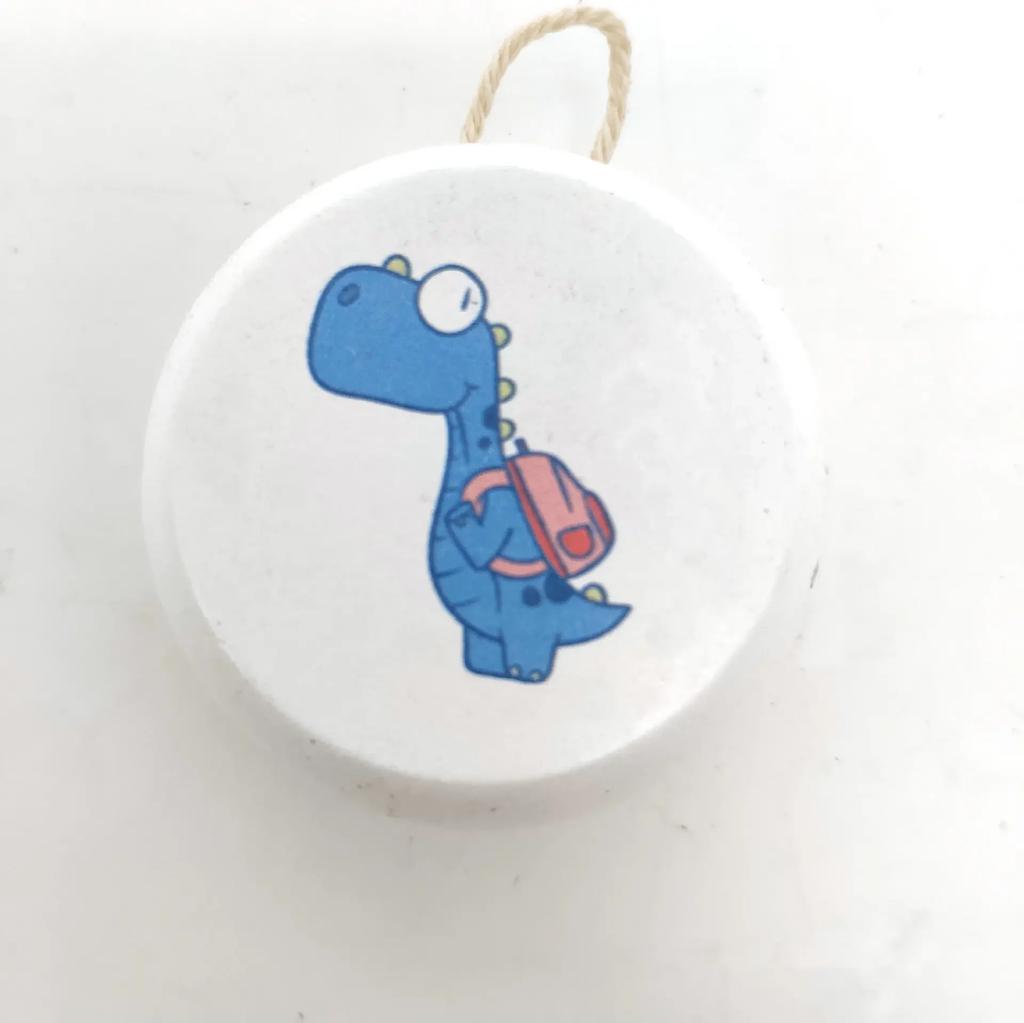 Children Yoyo Ball Cute Animal Prints Wooden Yoyo Toys Ladybug Toys Kids Yo-Yo Creative Toys for Children 5cm Wooden Yo Yo Ball