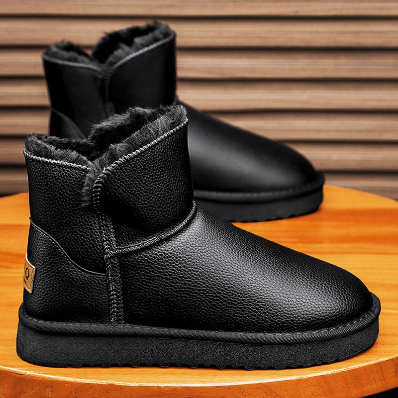 Winter Women's Warm Comfortable Fashionable All-Match Snow Cotton Boots Thickened Fleece Lined Snow Boots