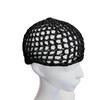 Mesh Crochet Hair Net Knitted Scarf Cap, Thickened Cropped Hair Net For Women, Scarf Cover For Sleeping, Black Hair Net, Protective Cap