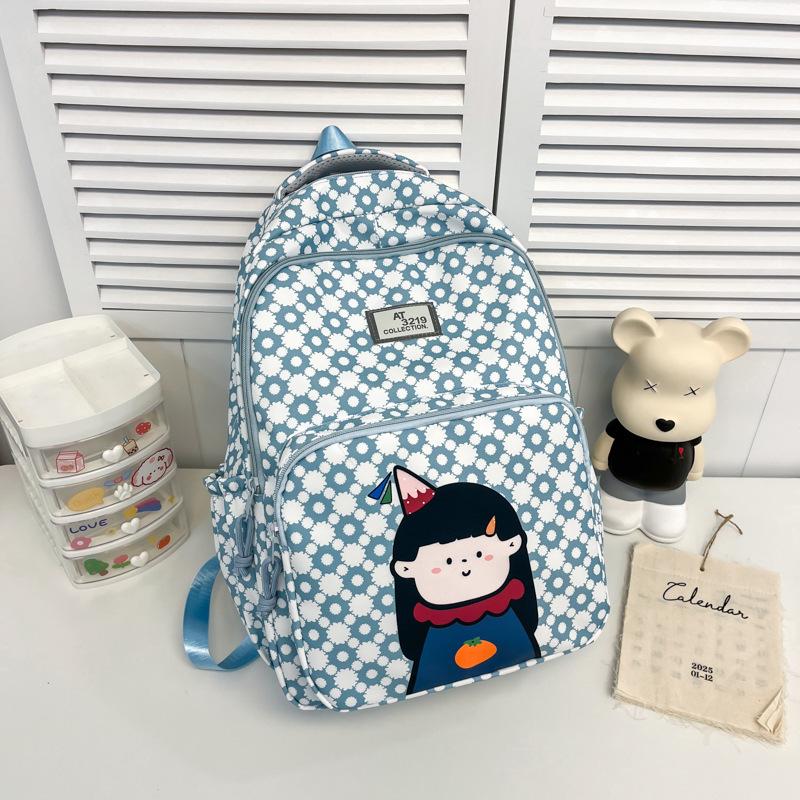 Schoolbag Large Capacity Hello Kitty Backpack Casual Cartoon Korean Version Cute Printed School Bag Lightweight Travel Backpack