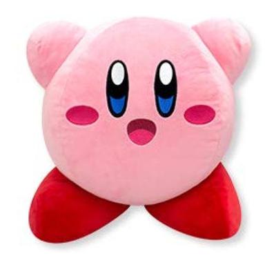Kirby Wielokolorowa Duża Pluszowa Zabawka Różowa (Pojedynczy przedmiot) Około. 35 cm