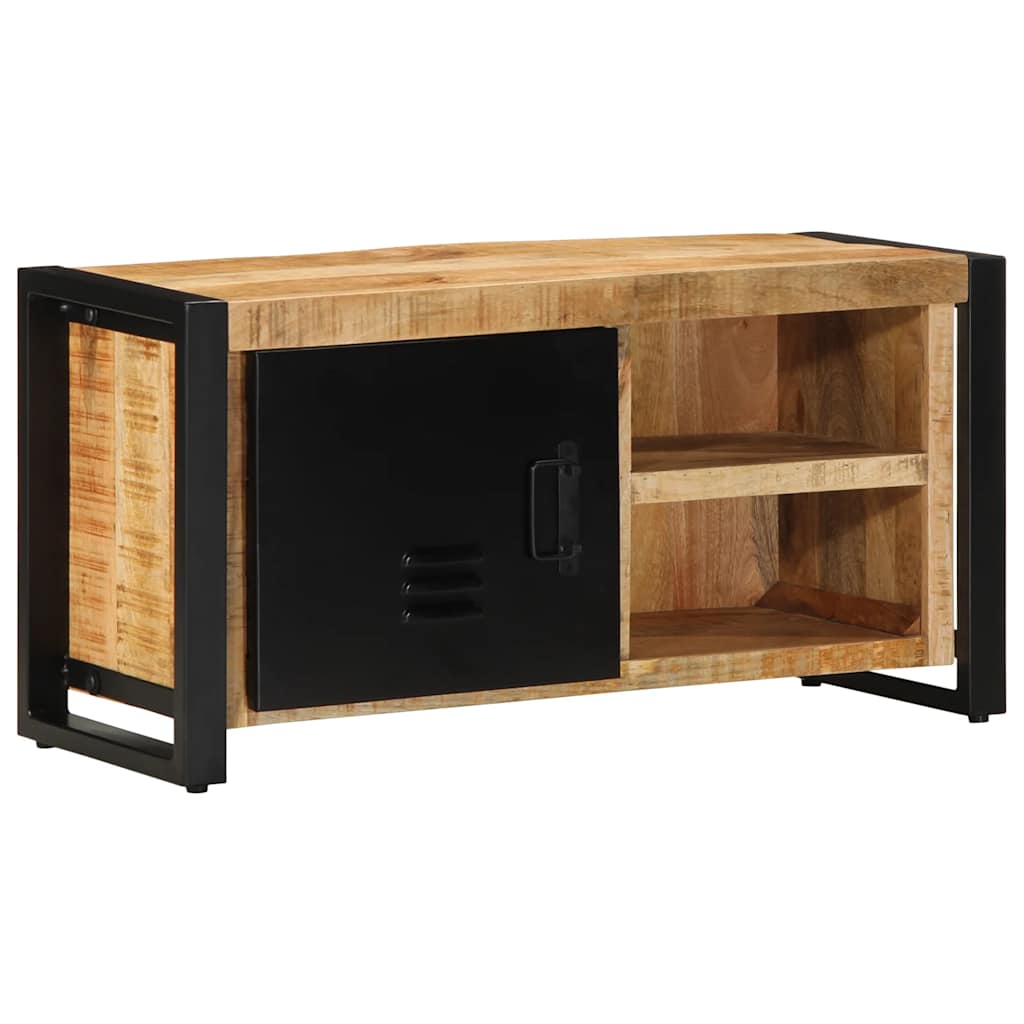 TV Stand 80x30x40 Cm Rough Solid Mango Wood