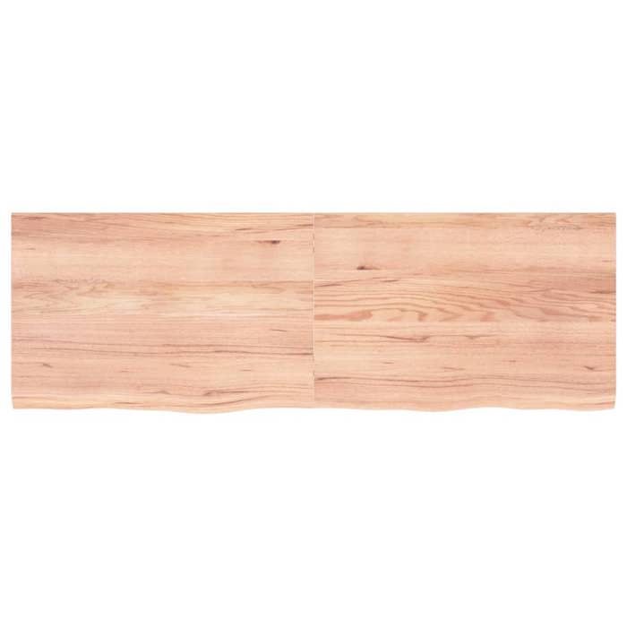 VidaXL Light Brown Table Top 180x60x4 Cm Treated Oak Wood 3156393