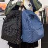 Schoolbag Korean version of high-value polka dot backpack female junior and high school student schoolbag niche simple girl versatile lightweight 
