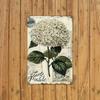 Hydrangea Vintage Metal Poster Wall Art 8x12 Inch Heavy Flower Engraving for Living Room