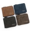 Schoolbag New Men's Wallet Fashion Large Capacity Pu Matte Men's Zipper Wallet Short Wallet Wallet Wallet Directly from the Manufacturer