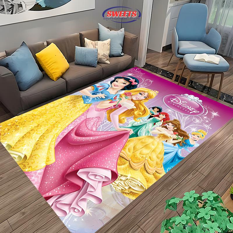 Various Styles Princess Feast: Collection Carpet Rugs for Bedroom Living Room Home Sofa Decor, Kids Play Non-Slip Mats Potdemiel