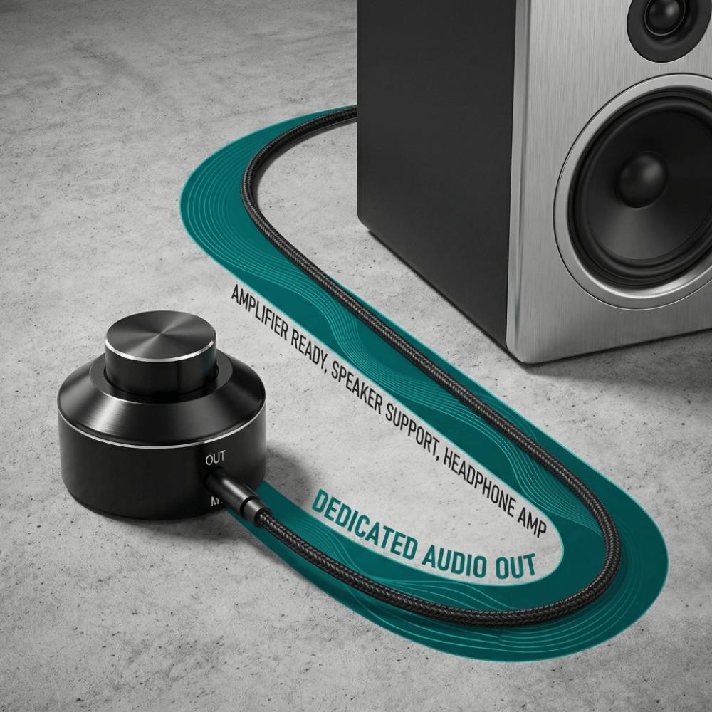 Langlebiger 3,5-mm-M1-Mini-Lautstärkeregler-Stecker Plug-and-Play 3,5-mm-Lautstärkeregler Aktive Steuerung Heim-Audiosystem