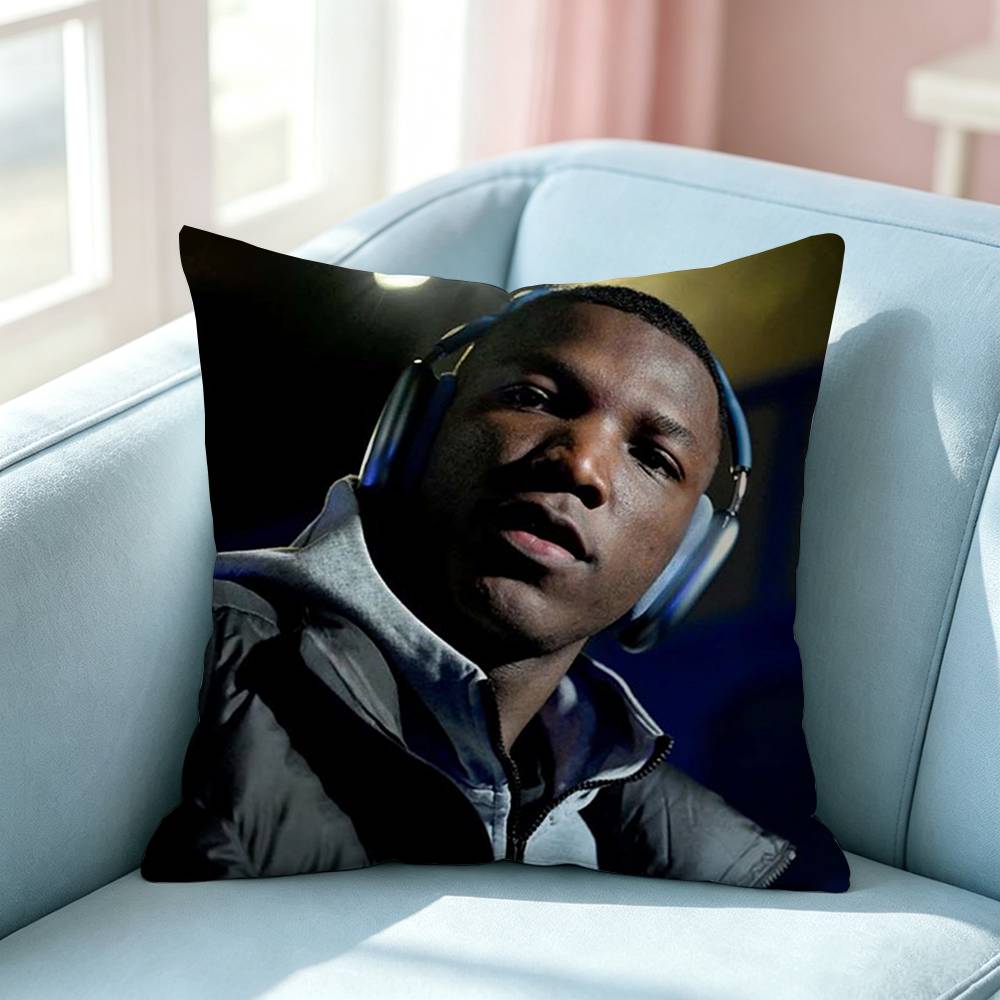 Football Star Moises Caicedo Square DoubleSided printed Pillow Case Bedroom Bedside Pillow Sofa Cushion Cover