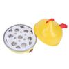 Electric Egg Cooker Multifunction Chicken Shape Rapid Egg Boiler 7 Egg Capacity Automatic Shut Off