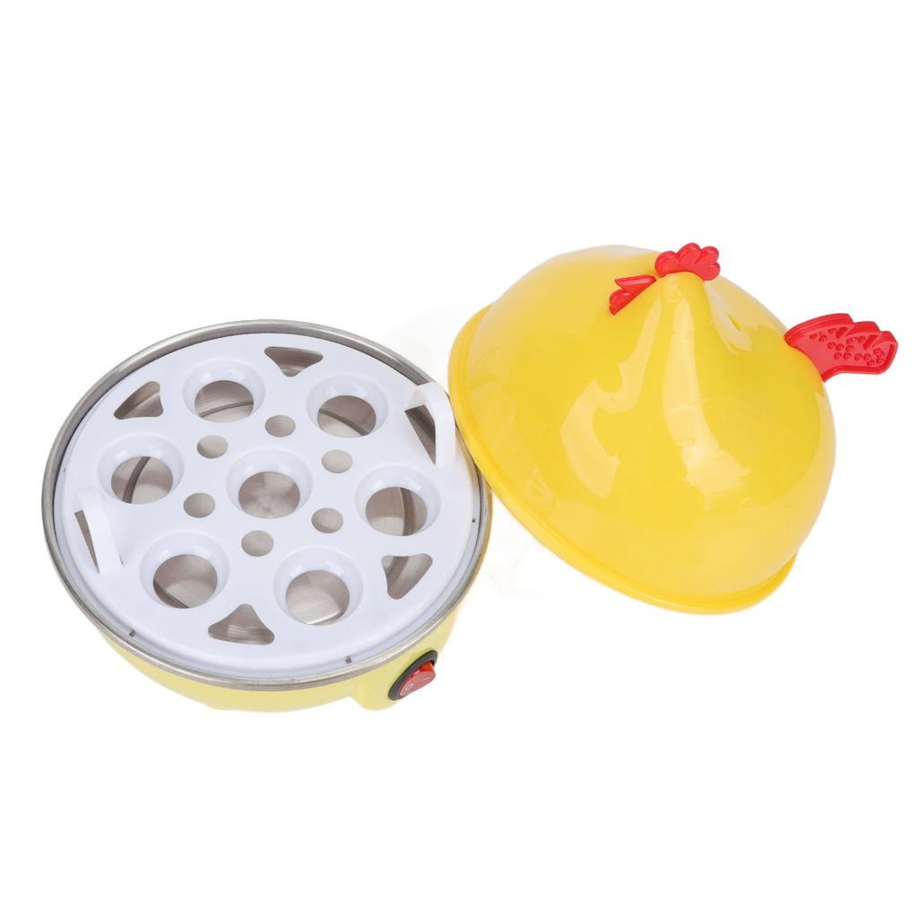 Electric Egg Cooker Multifunction Chicken Shape Rapid Egg Boiler 7 Egg Capacity Automatic Shut Off