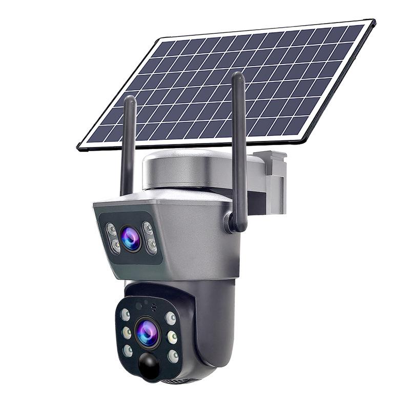 V380 Outdoor 360° Solar-Powered HD Wireless 4G Security Camera Binocular