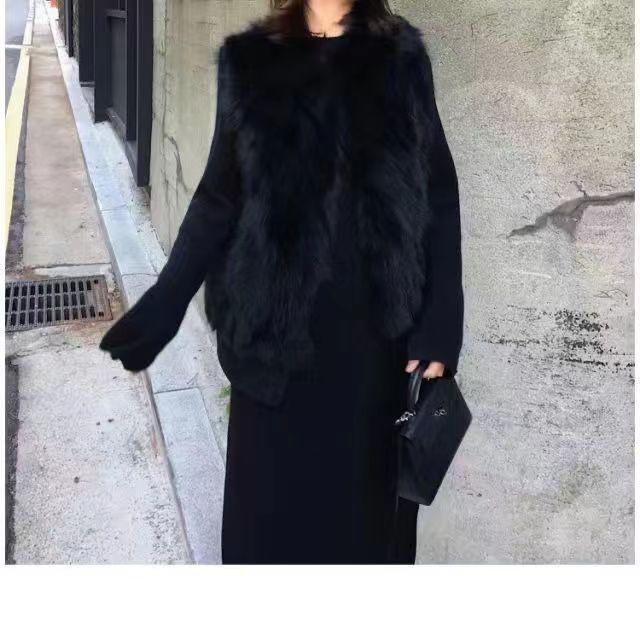 Imitation fur vest new autumn and winter imitation fox fur vest fluffy and thin short coat women