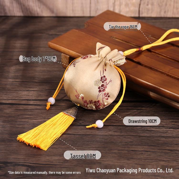 Embroidered Lavender Sachet: Dragon Boat Festival Car Pendant, Mosquito Repellent for Babies and Kids