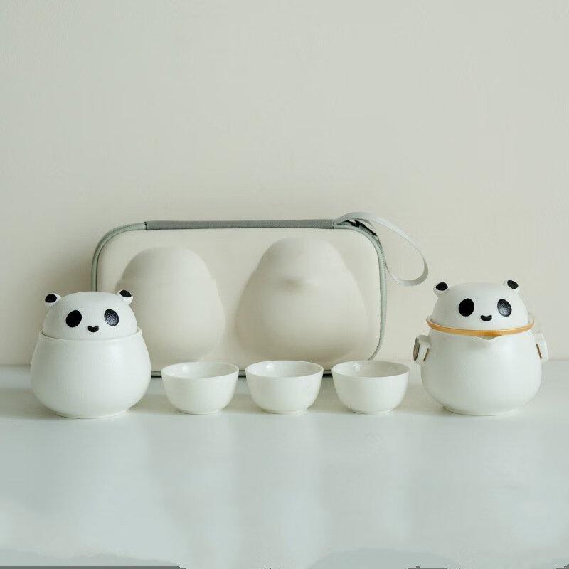 Shangqi Panda Ceramic Tea Set