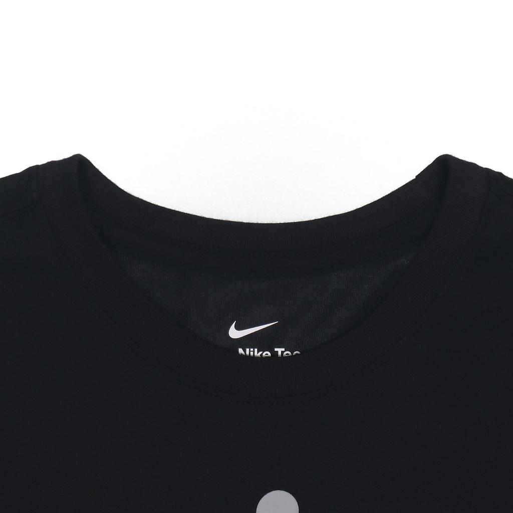Nike Dri-Fit Patterned Quick-Dry Breathable Knit Crew Neck Short Sleeve T-Shirt Men Tops Black DM5436-010