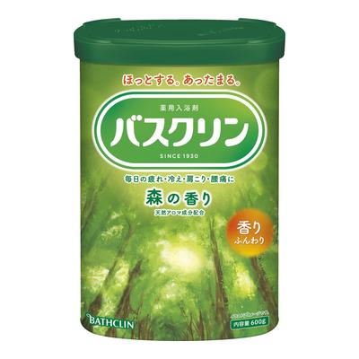 Bathclin Waldduft Badezusatz 600g 30 Müdigkeitslindernde Zusatzstoffe, (Ca.. Verwendet), [Quasi-Medikament]