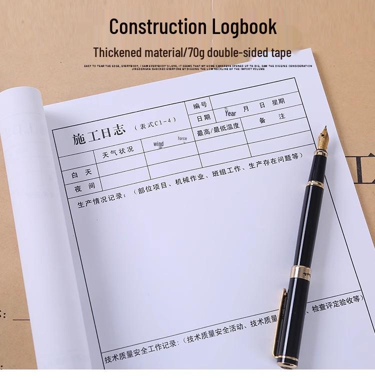 Yanchun A4 Construction Safety Meeting & Logbook