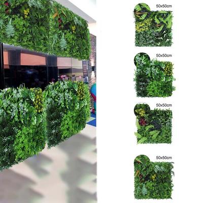 Artificial Green Grass Square Plastic Lawn Plant Home Wall Decoration