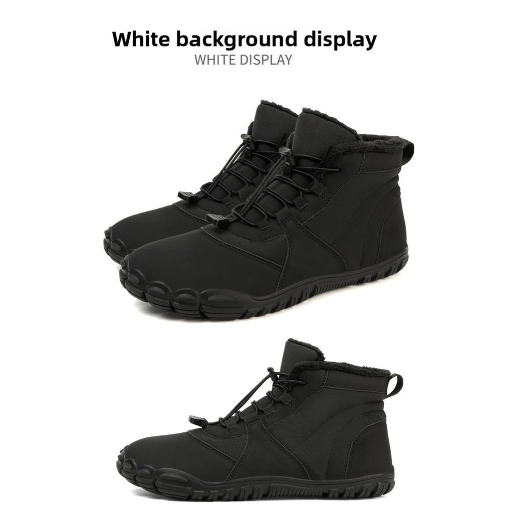 Zimní sněhule s plyšovou izolací, bavlněné boty pro muže, bavlněné boty s mezipodešví, boty na turistiku odolné proti opotřebení, pánské silné outdoorové boty