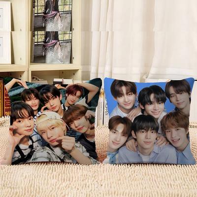 Kpop-P TWS B-bandS Pillow Case Removable Washable Cushion Cover – All-Season Soft Linen