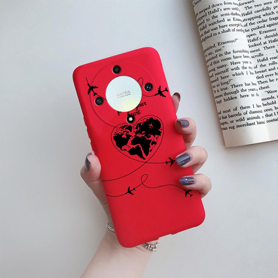 Case For Honor X9a X9b 5G Cover Silicone Soft Fashion Flower Back Shell Coque For Honor X9a X9b X9 a X 9 B 2023 Phone Case Funda