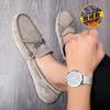 Autumn new leather Doudou shoes breathable lazy shoes personalized driving shoes