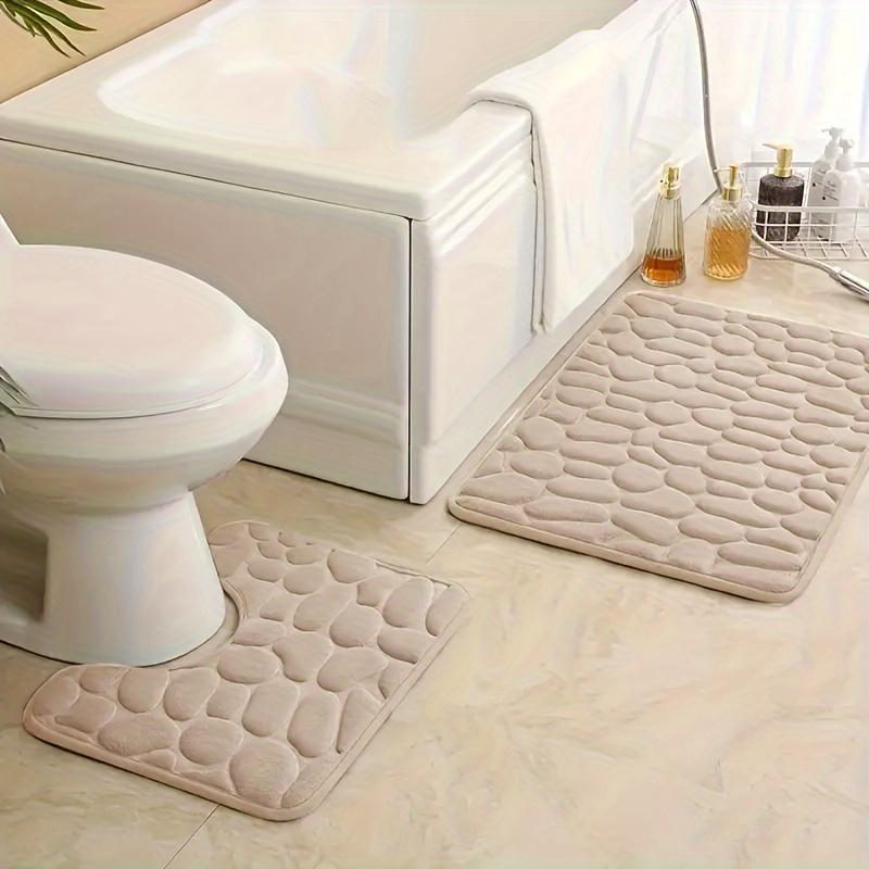 

2Pcs/set Super Absorbent Bath Mat Non Slip Soft Bathroom Rugs Super Water Absorbent Bath Mats верблюд