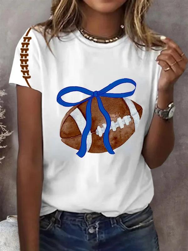 New Women's Casual Round Neck Short Sleeved 3D Digital Printed Summer Fresh Women's Top 3439 EMA