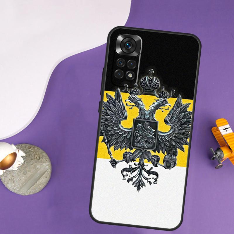 Russia Coat of Arms Case For Xiaomi Redmi Note 13 Pro 14 12 9 10 11 Pro 10S 11S 12S Redmi 14C 13C 10C 12C Cover