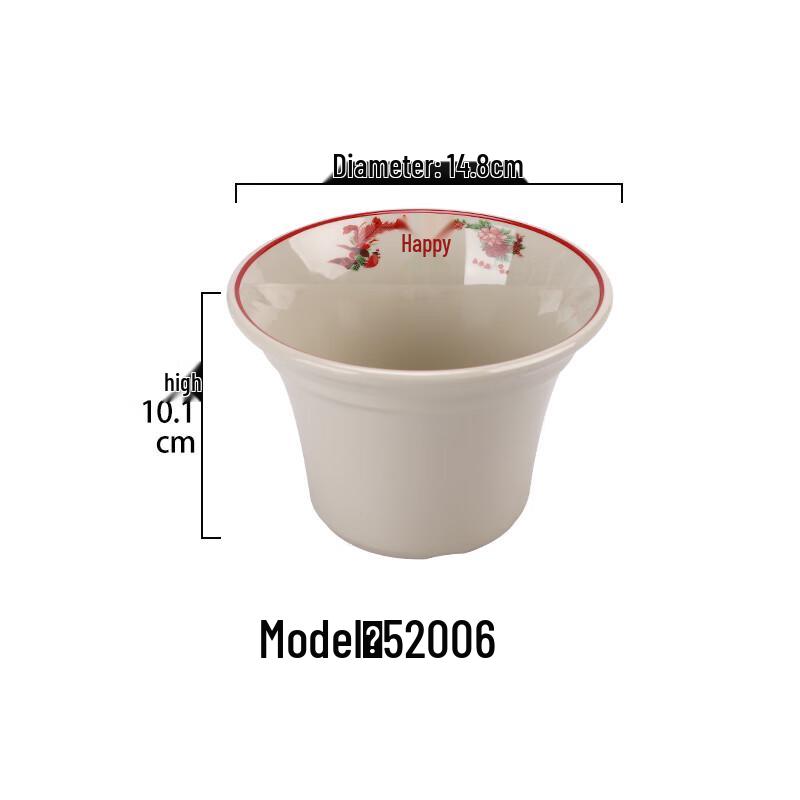 Qianxing Melamine Retro Chinese Tableware Set