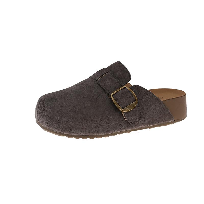 

Women s Thick-Soled Height-Increasing Birkenstock Slip-On Clogs for Autumn and Summer 2025 40 сірий колір
