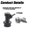 Replacement Dispenser Swivel Keg Ball Lock Disconnect Set Beer Keg Connector  Household