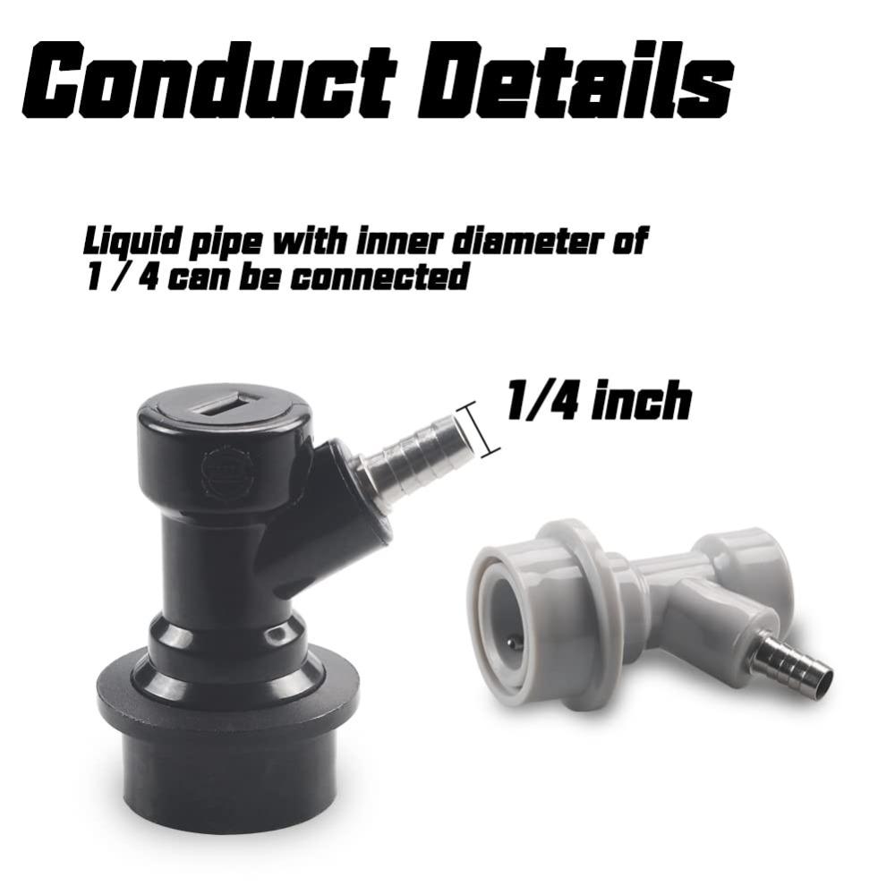 Replacement Dispenser Swivel Keg Ball Lock Disconnect Set Beer Keg Connector  Household