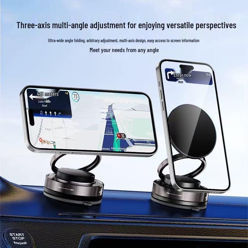 Vacuum Magnetic Car Phone Holder for Dashboard and Console