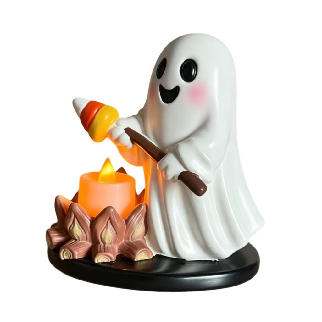 Cute Halloween Tealight Holder Made of Resin, Decoration