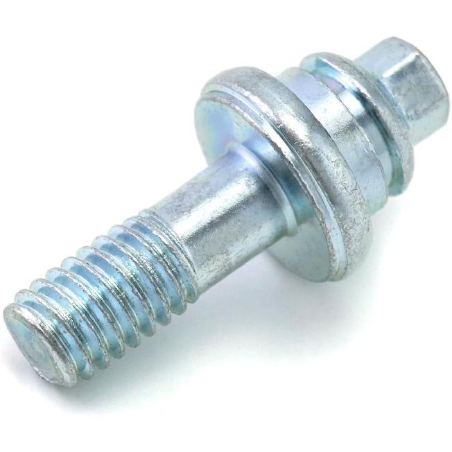 QWORK Side Post Battery Terminal Bolt, 4 Pairs 3/8" Standard Battery Terminal Stud Connector, Battery Binding Post Extender Stud Kit, (2 Different