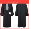 Costume Avvocato Medievale Con Cappotto in Poliestere Per Halloween Cosplay Gioco di Ruolo