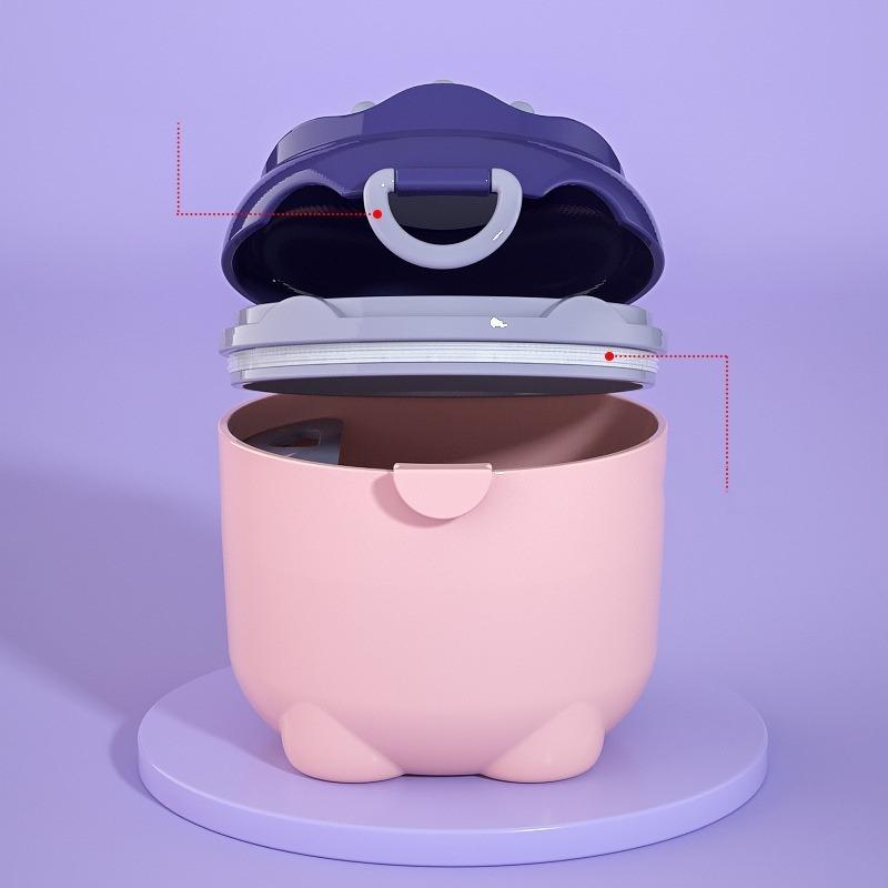 

Коробка для детского сухого молока, портативная, герметичная, влагостойкая, емкость для хранения, разделенная на коробки, бытовая техника S розовый